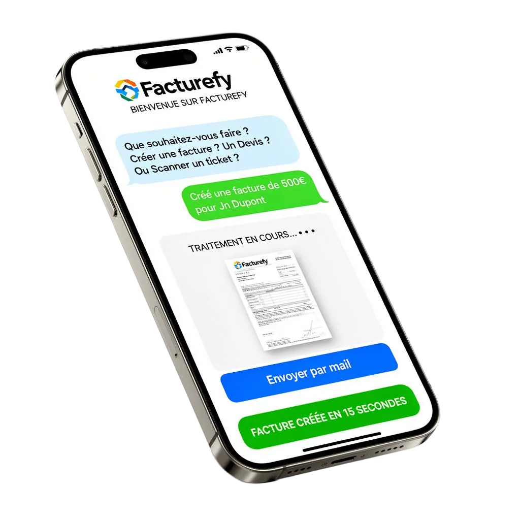Facture créée sur FactureFy